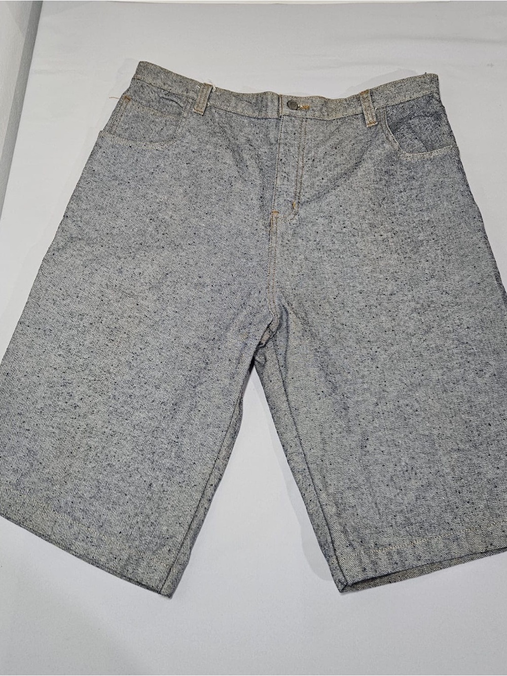 Tommy Hilfiger Light Wash Denim Shorts Size 40 Vintage Grey Blue Jeans
